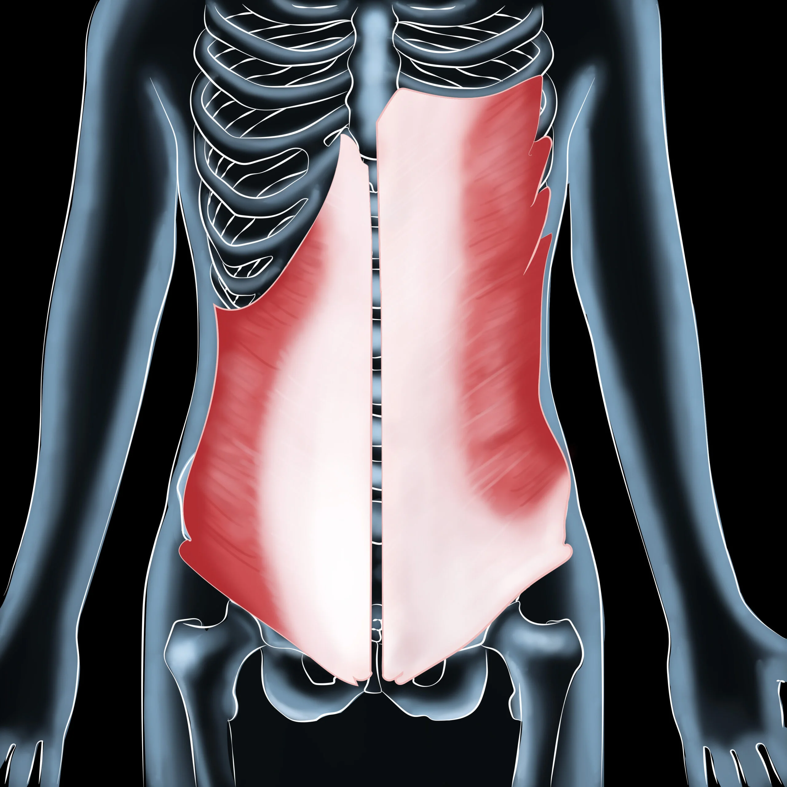 Pain in the abdominal muscles